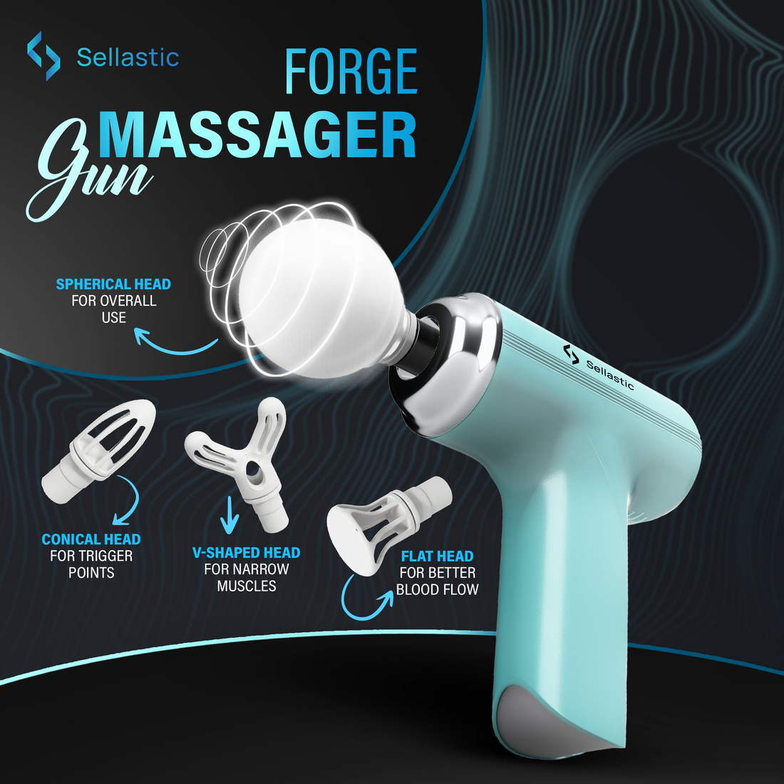 Mini Body Massager Gun for Deep Tissue Pain Relief & Muscle Recovery