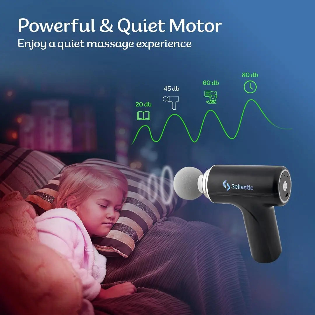 Electric Handheld Mini Massager Gun for Pain Relief & Deep Tissue Recovery