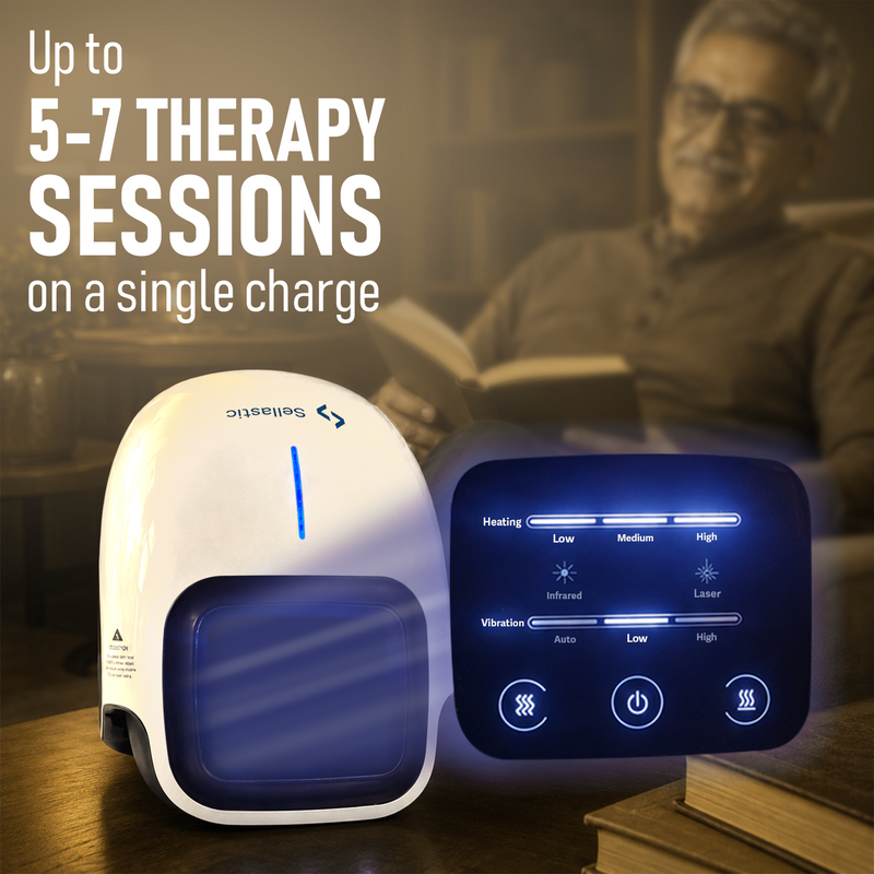 Knee Massager Machine for Joint Pain Relief with Heat, Red Light Therapy, Vibration