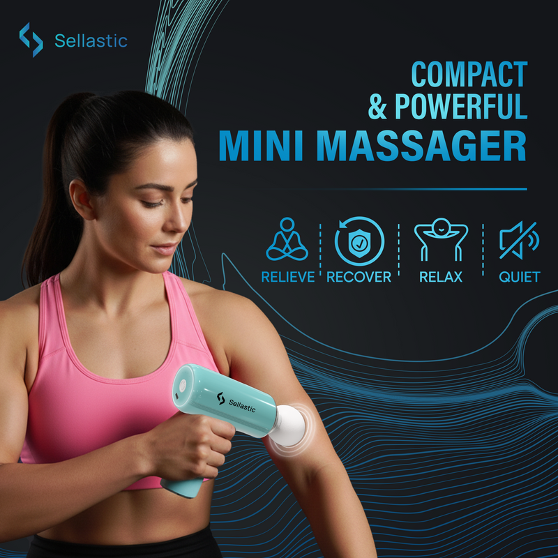 Mini Body Massager Gun for Deep Tissue Pain Relief & Muscle Recovery