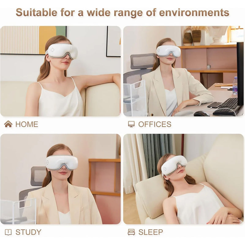 Eye Massager with Heat & Air Compression for Stress Relief & Better Sleep