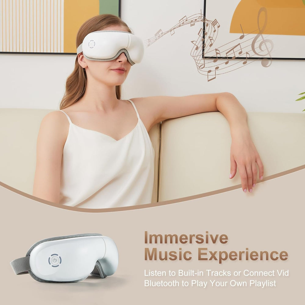 Eye Massager with Heat & Air Compression for Stress Relief & Better Sleep