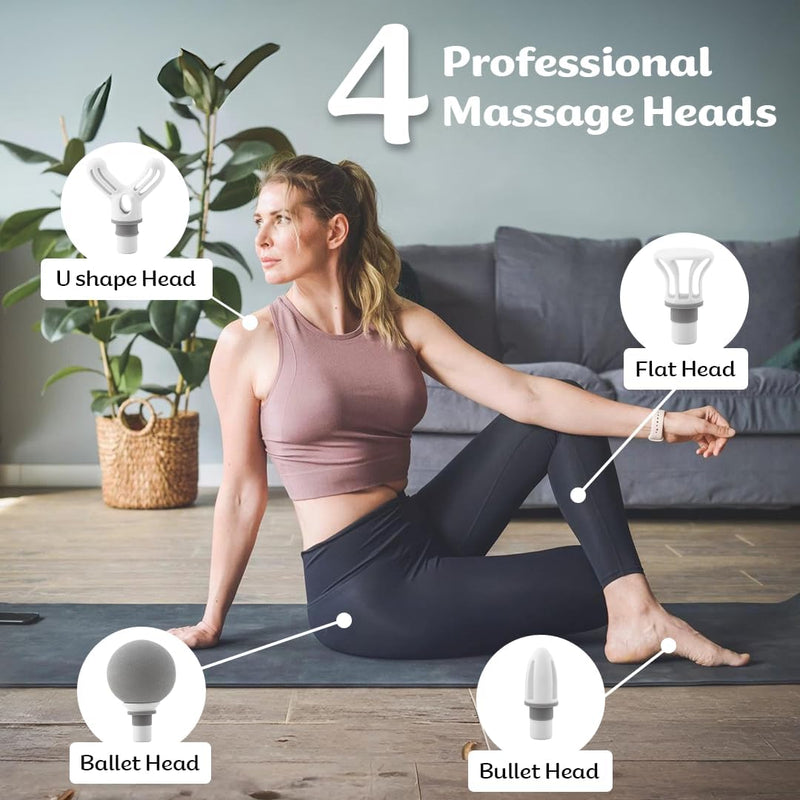 Electric Handheld Mini Massager Gun for Pain Relief & Deep Tissue Recovery