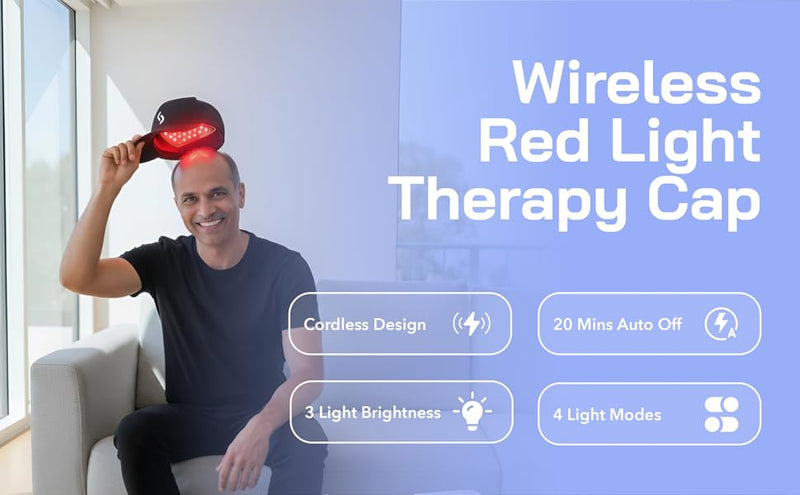 Red Light Therapy Hair Growth Cap - Stop 100% Hair Fall Reduction - Advance Laser Cap for Hair Growth - For Men & Women