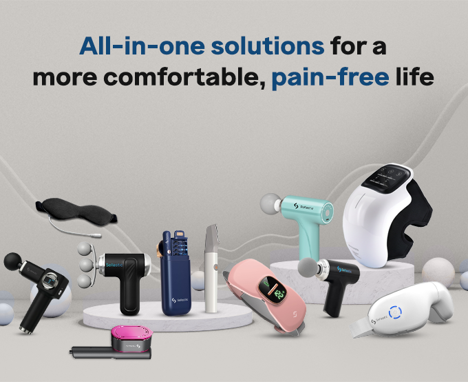 The Sellastic range: massagers, heating pads, eye masks, trimmers, garment steamers and ear cleaners