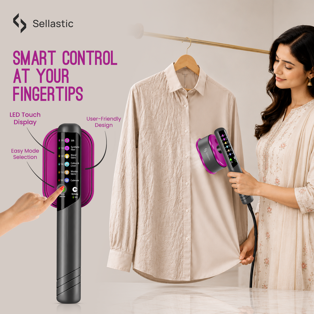 2-in-1 Handheld Garment Steamer & Iron | Travel-Friendly & Easy Storage