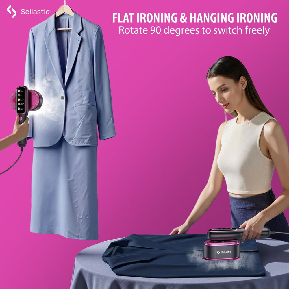 Steam Iron Handheld for Clothes | 2-in-1 Garment Steamer & Iron