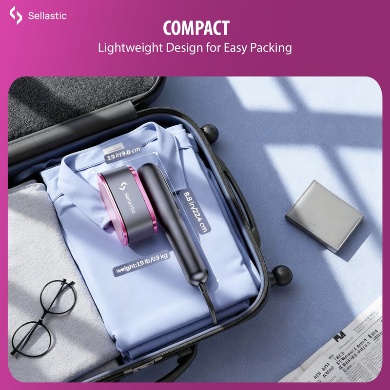2-in-1 Handheld Garment Steamer & Iron | Travel-Friendly & Easy Storage